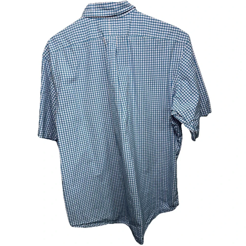 Polo Ralph Lauren Large‎ Short Sleeve Tattersall Check Plaid Button Down Classic